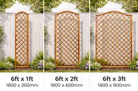 6ft Hidcote Lattice Diamond Trellis | 1ft 2ft 3ft Wide | Garden Pressure Treated
