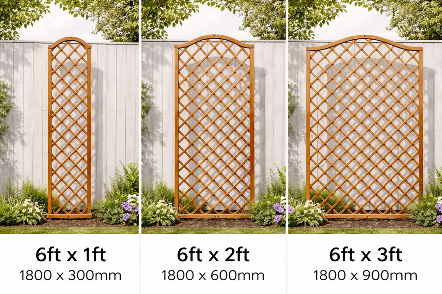 6ft Hidcote Lattice Diamond Trellis | 1ft 2ft 3ft Wide | Garden Pressure Treated