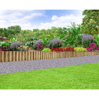 Flexible Timber Log Roll Edging 150 x 1500mm Pressure Treated Garden Border