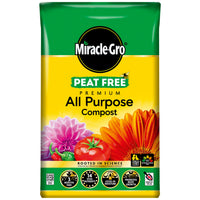MIRACLE GRO ALL PURPOSE COMPOST ENRICHED PREMIUM SOIL POTTED GARDEN FLOWER PLANT