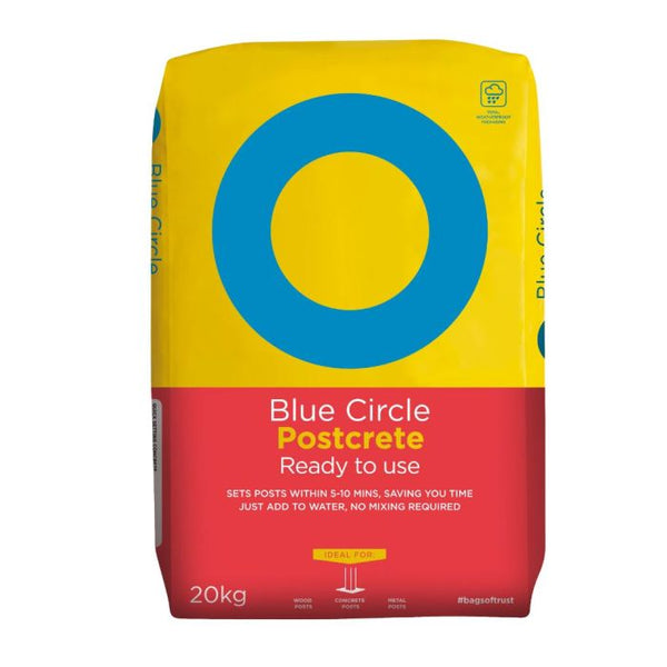 Blue Circle Ready Mix Postcrete 20kg Fence Post Concrete Fast Set | Trade Grade