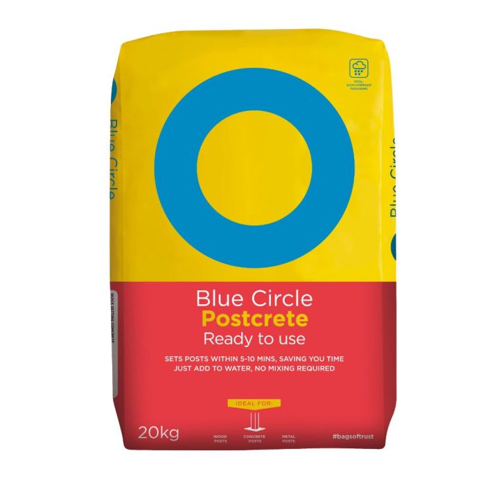 Blue Circle Ready Mix Postcrete 20kg Fence Post Concrete Fast Set | Trade Grade