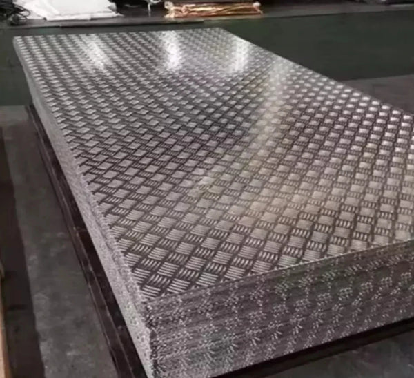 1.5mm Aluminium Chequer Plate 8x4 2500x1250mm Checker Chequered 5Bar Ally Sheet
