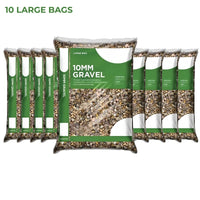 10 bags of 25kg 10mm Gravel Pea Shingle Major Aggregate Natural bulk  discount