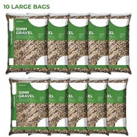 10 bags of 25kg 10mm Gravel Pea Shingle Major Aggregate Natural bulk  discount