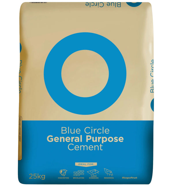 Blue Circle General Purpose Cement Ready to Mix 25kg Each - Bulk Discount