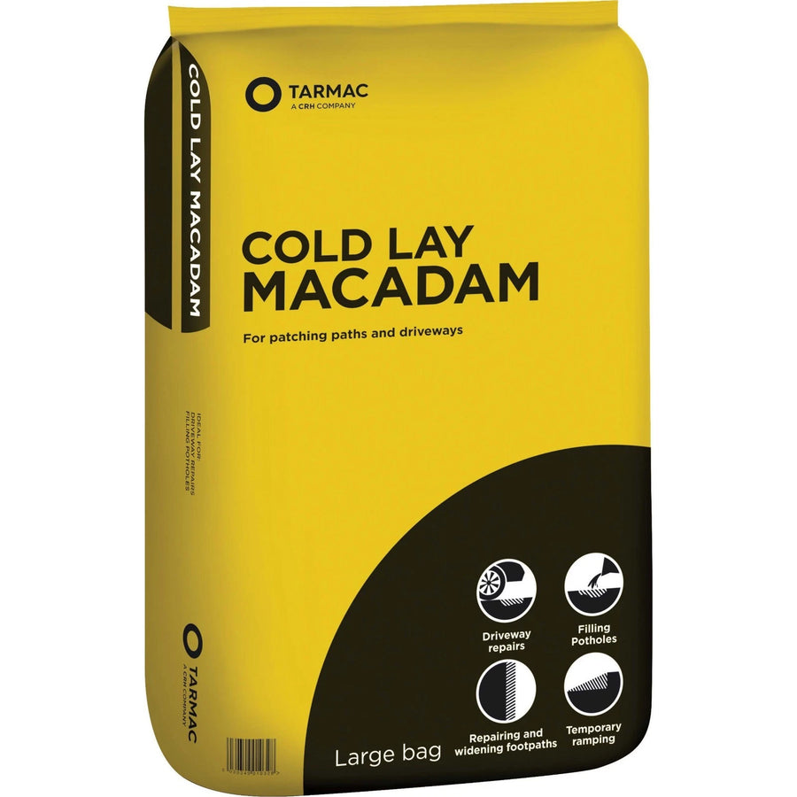 Tarmac Cold Lay Macadam 25kg  Driveway   Instant Asphalt | Trade Bulk Deal UK
