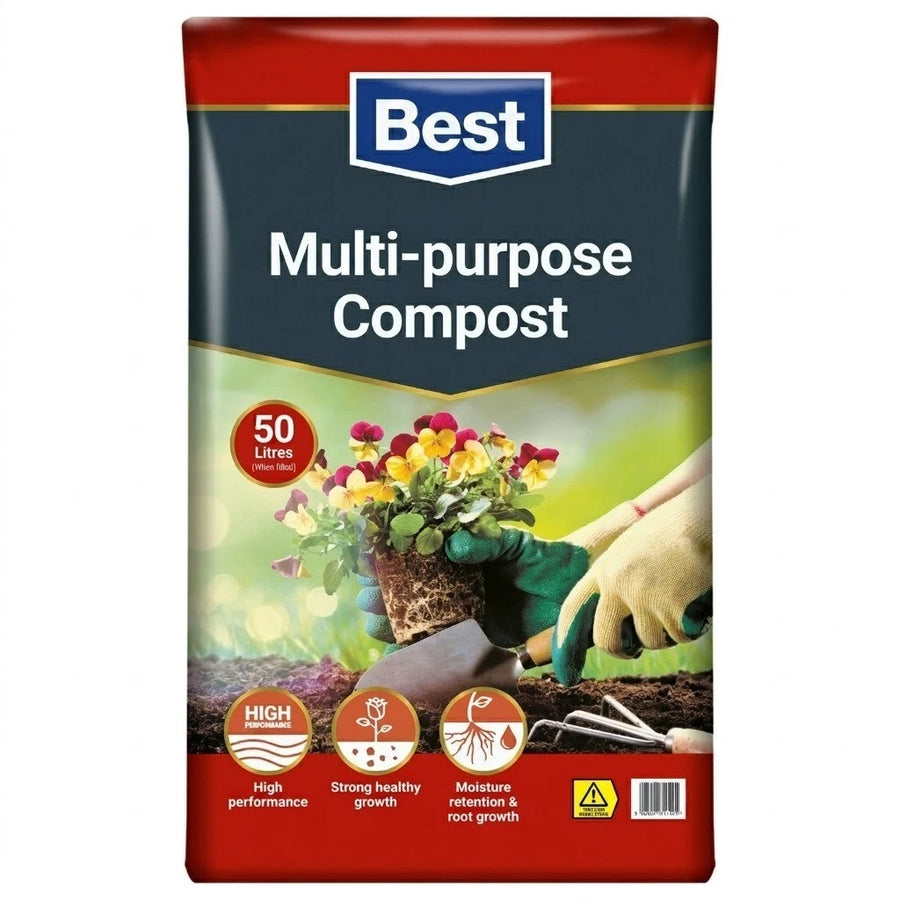 50L Peat Free Multi Purpose Compost Soil Garden Plants Flowers Pots