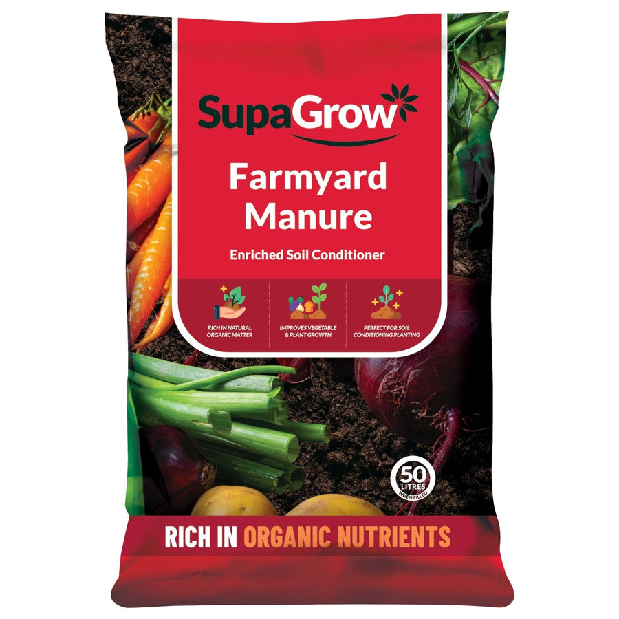 SupaGrow Farmyard Manure i soil for Fruit and Vegetable 50L