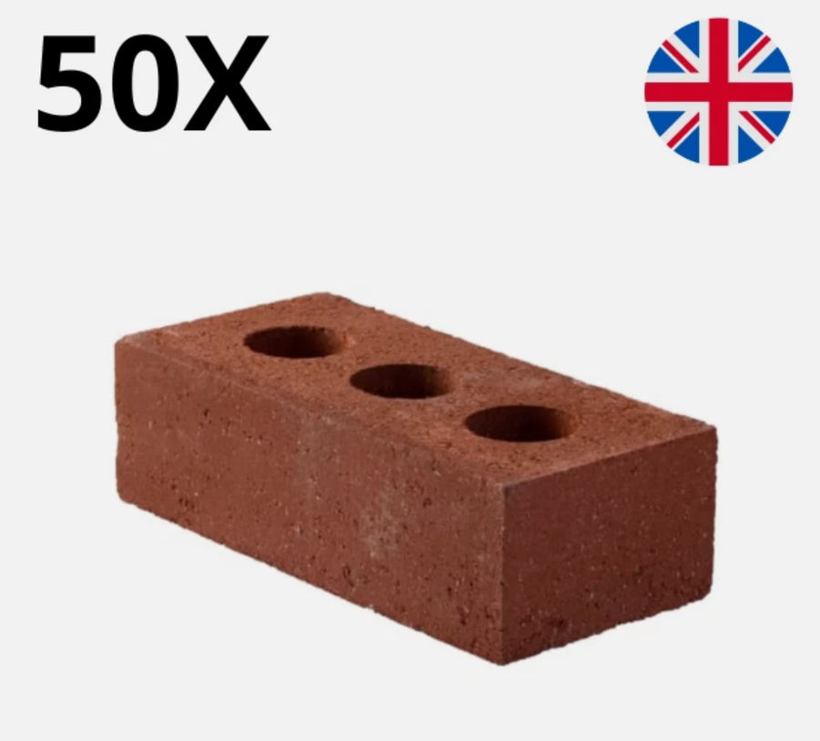 50 x Marshalls Red Engineering Brick - 215 x 100 x 65mm - Free Delivery