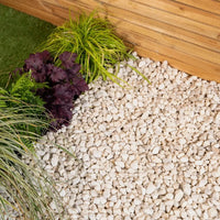 5x White Garden Pebbles 20kg | Decorative Landscape Stones | Free Delivery UK