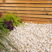 5x White Garden Pebbles 20kg | Decorative Landscape Stones | Free Delivery UK