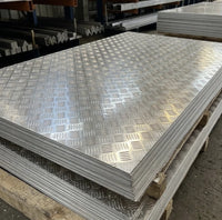Aluminium Chequer Plate Sheet 8x4 | 5-Bar Anti-Slip Tread | 1.5mm–6mm | UK Delivery