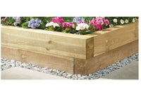 Treated Timber Garden Railway Sleeper - Garden Edging - 100 x 150 x 1200mm